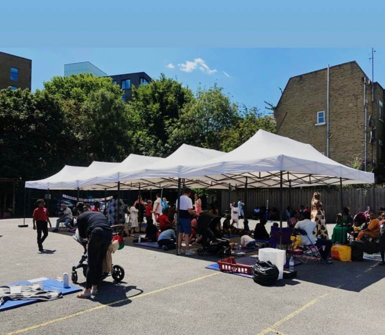 6m x 15m Gazebo (White / Black)
