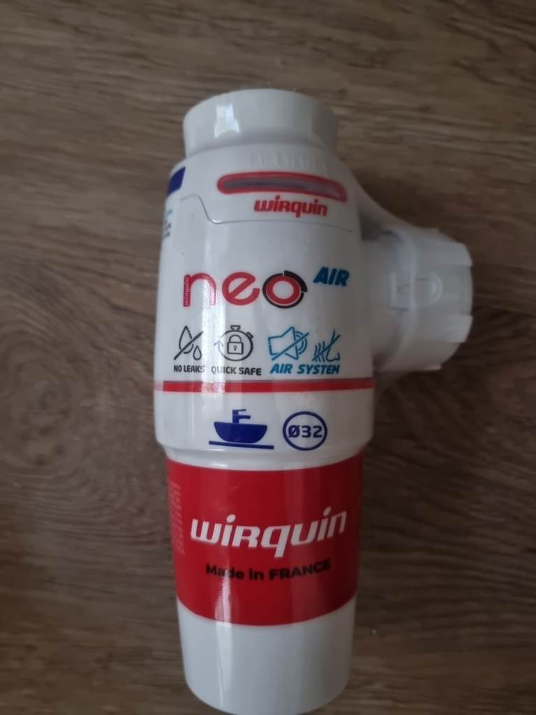 Adjustable Height Bottle Trap - Wirquin Neo Air 30722169 Bottle Trap White