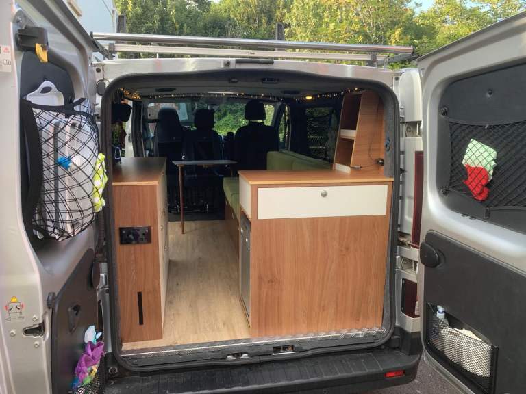 CAMPER VAN INTERIOR, Custom KITCHEN POD/UNIT including Alpicool fridge 