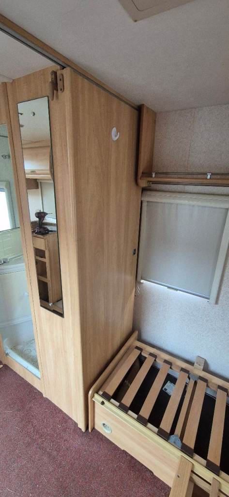 Sliding door with top runner for camper caravan motorhome boat.