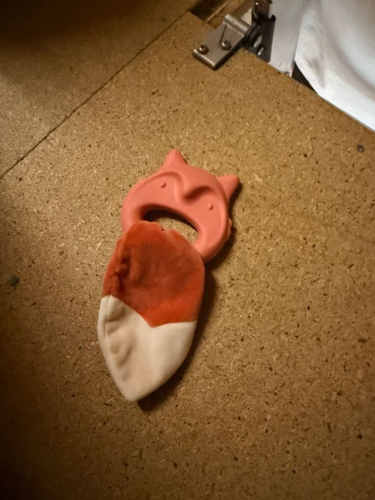 Baby Teether – Pink and Orange