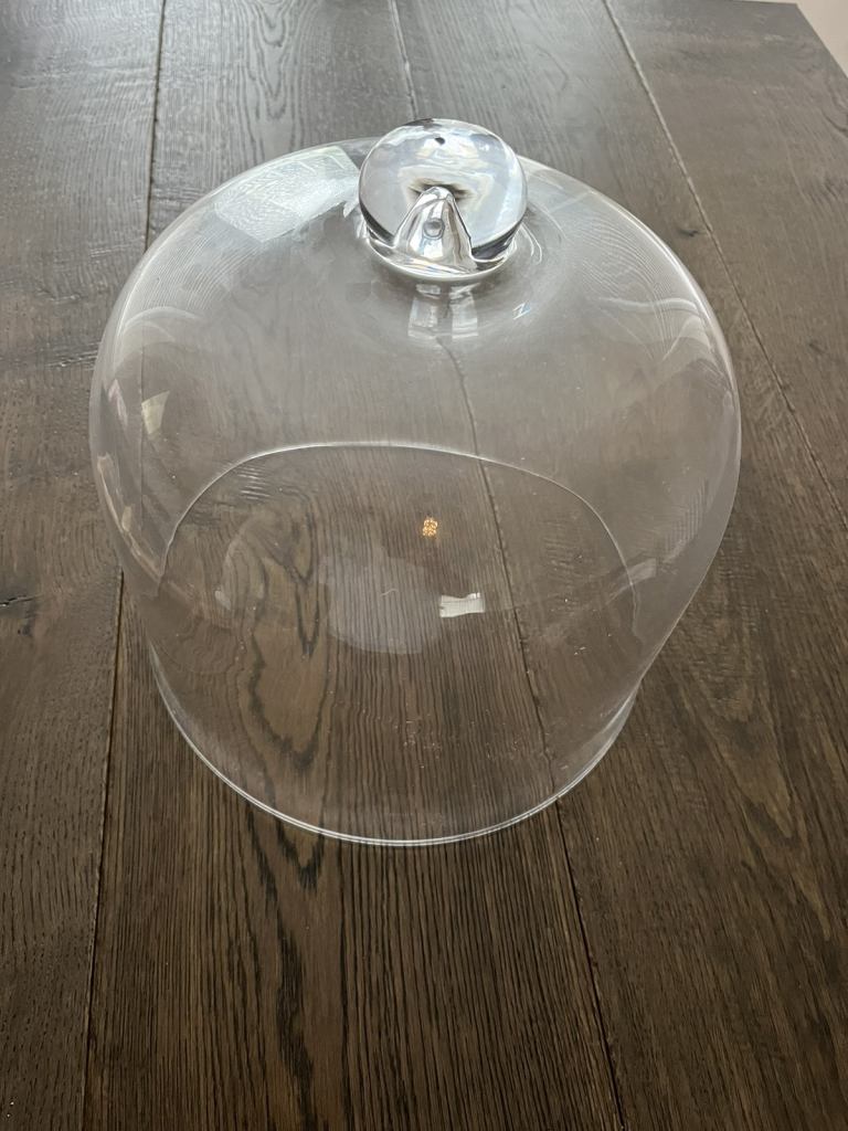 Very large glass cake dome