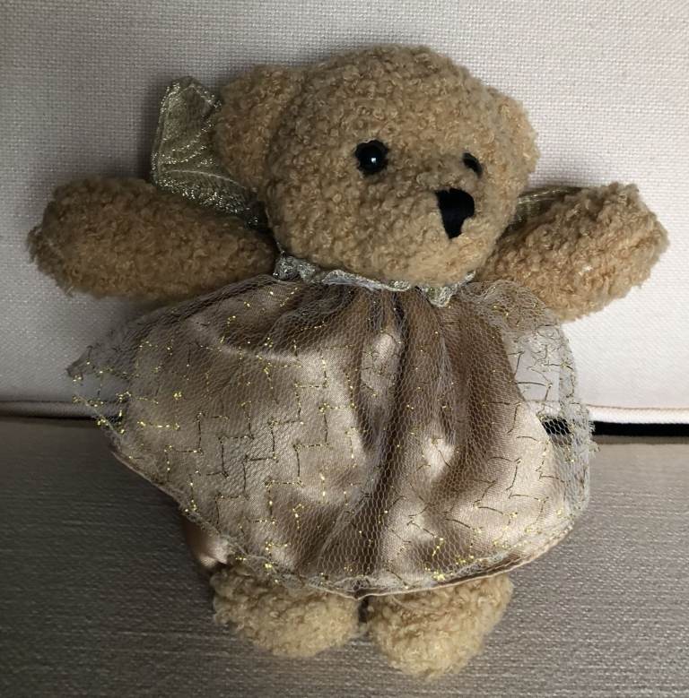 Vintage angel teddy bear VGC ONO