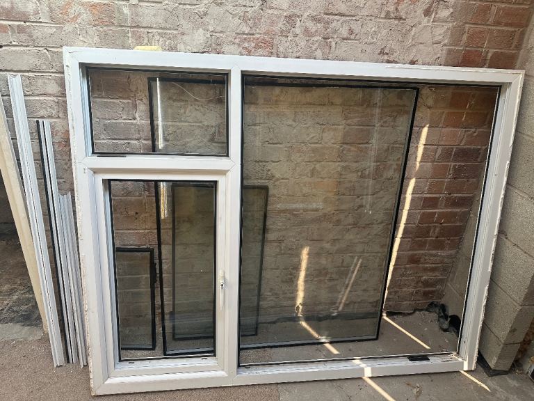 White UPVC Double Glazed Window