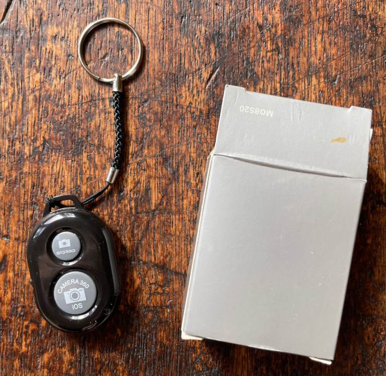 Bluetooth Remote phone camera selfie shutter, unused in box