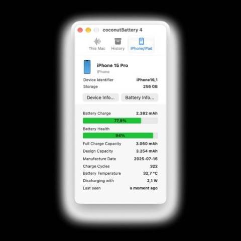 iPhone 15 Pro 256GB Natural Titanium Unlocked | 94% Battery