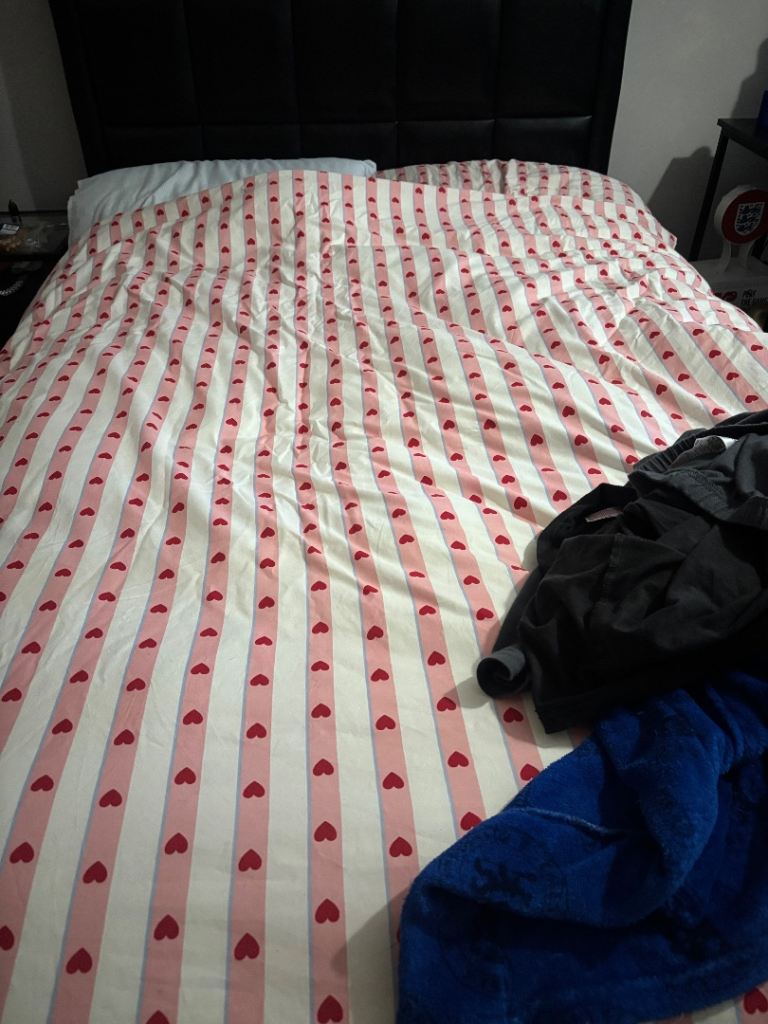 Small double ottoman bed