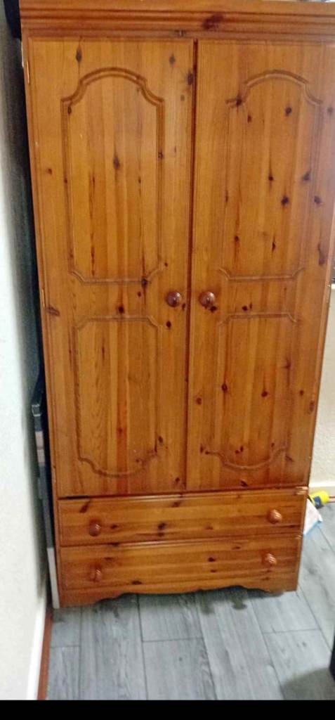 Sold pine wardrobe + FREE DELIVERY 