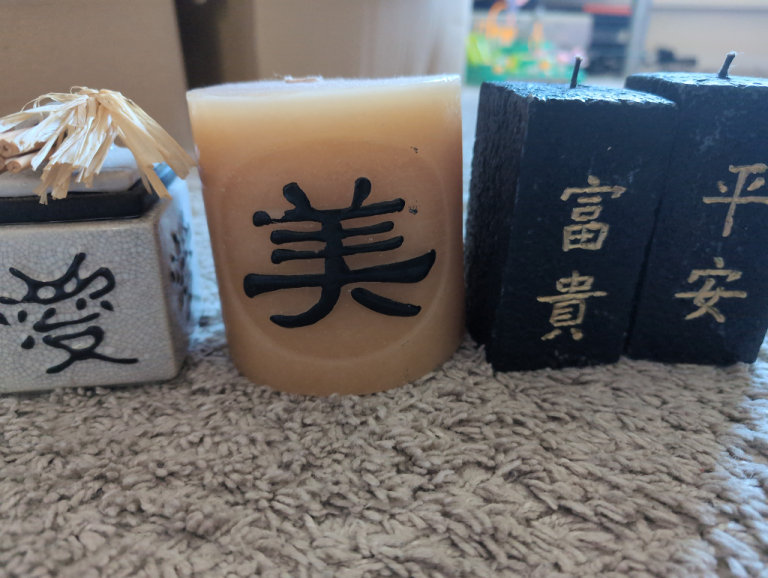 Different Chinese candles