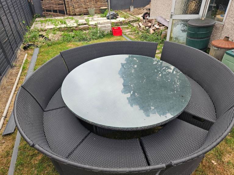 Rattan garden furniture 