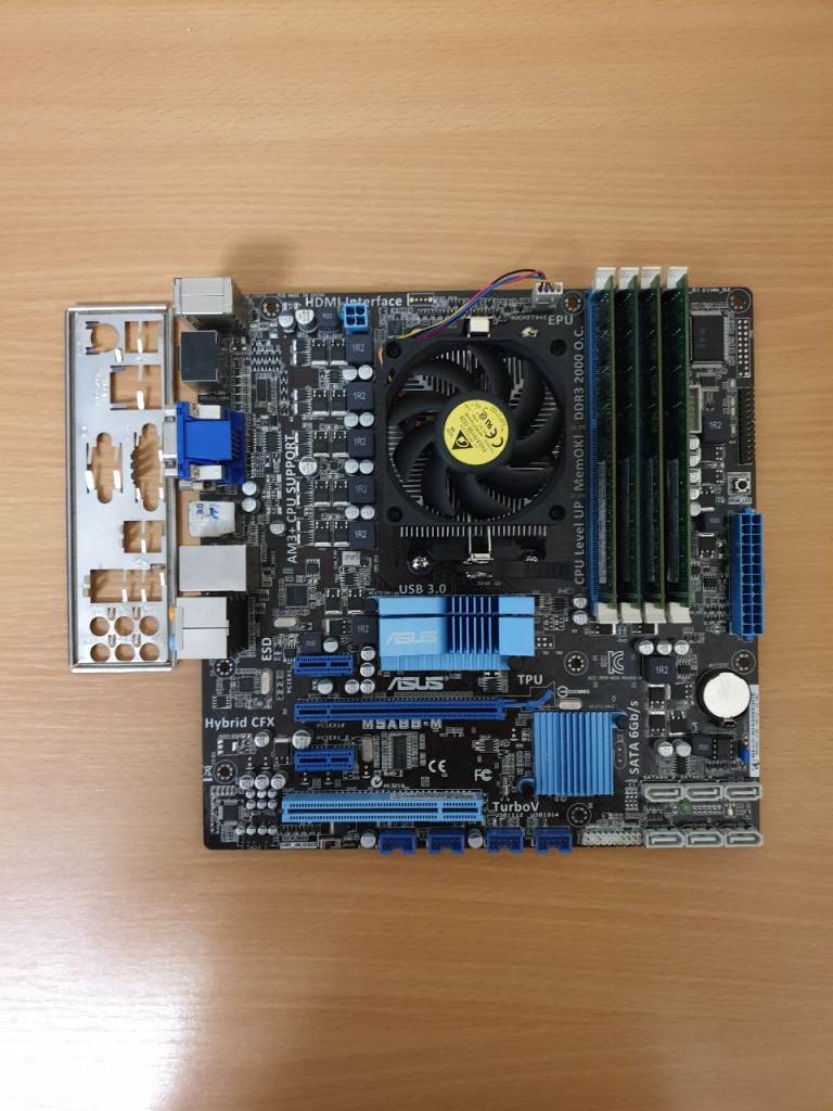 ASUS Motherboard, FX-6300 CPU, 16GB Ram, Cooler Combo