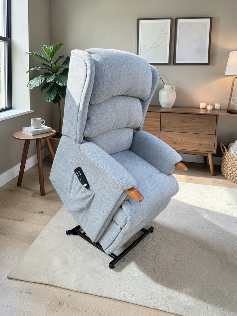 HSL AYSGARTH SUPER GRANDE RISER RECLINER CHAIR DUAL MOTOR, IMMEDIATE DELIVERY 