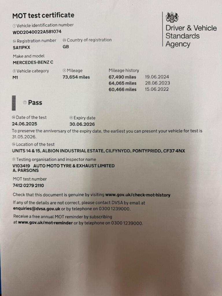 2011 Mercedes-Benz C Class C220 CDI BlueEFFICIENCY Sport 4dr Auto SALOON DIESEL Automatic