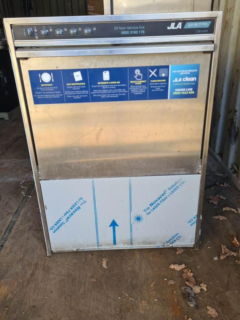 JLA Spirit DW10 Commercial Dishwasher - High Speed - Excellent Used Condition