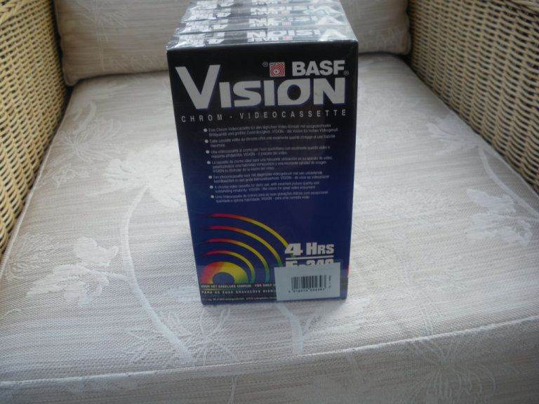 New BASF Vision E-240 VHS Video Cassette Tapes - 4 Hrs