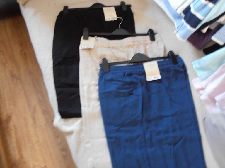 3 Pairs of LADIES SHORT's   (Unused)    blue /beige/black,   size 18 uk, (still tagged )