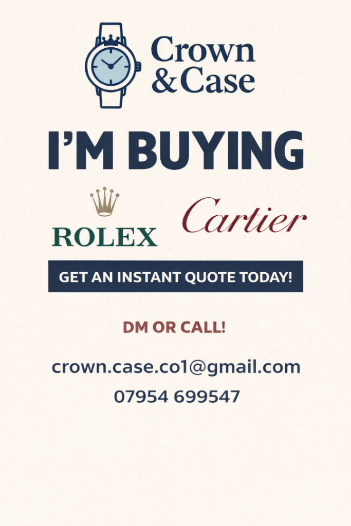 I’m buying your Rolex and Cartier watches 