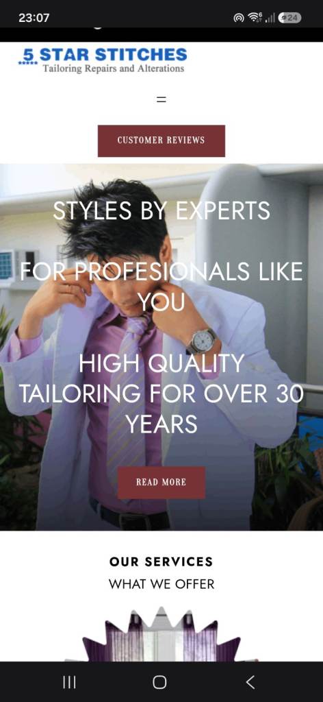 Tailoring and Alterations Service - Not an Item for Sale
