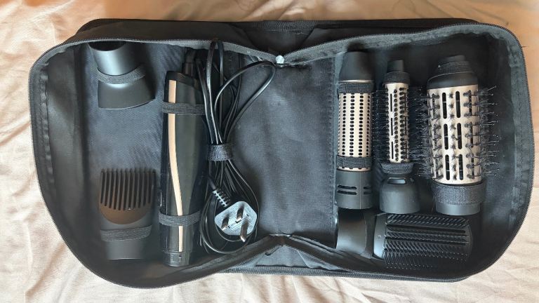 Hair Styler Set with Multiple Attachments and Travel Case