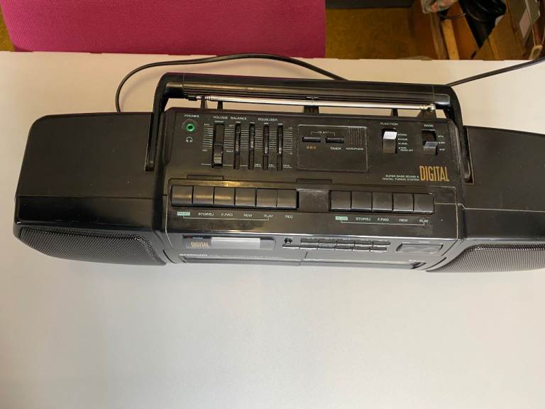 SAMSUNG W-280L Twin Cassette Radio Recorder with Super Bass Sound for Sale