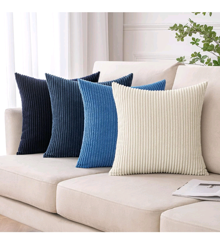 Bnip set of 4 Corduroy Cushion Covers