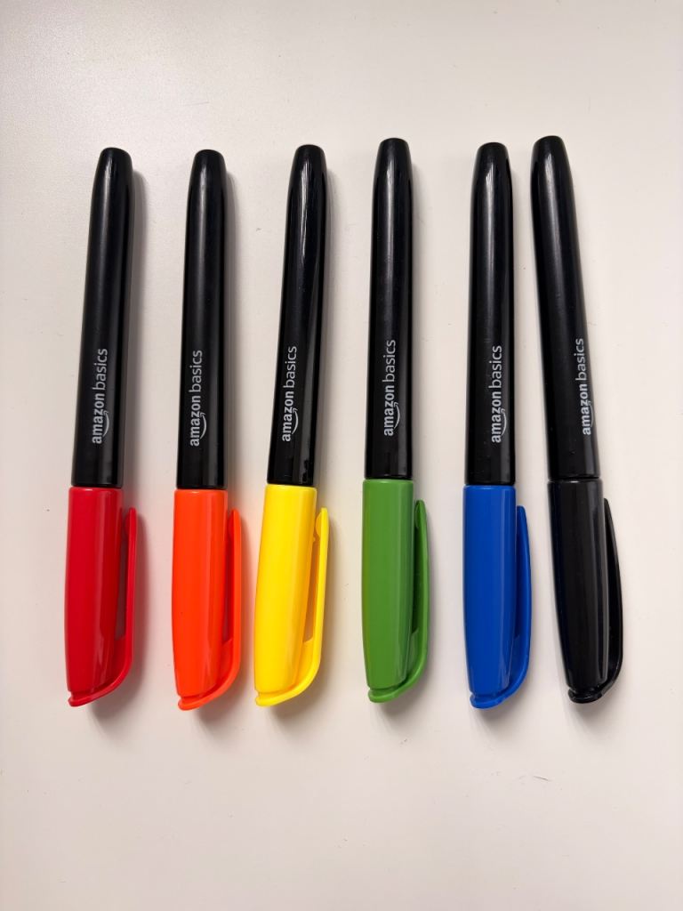 Amazon Basics Whiteboard Markers – Set of 9, New