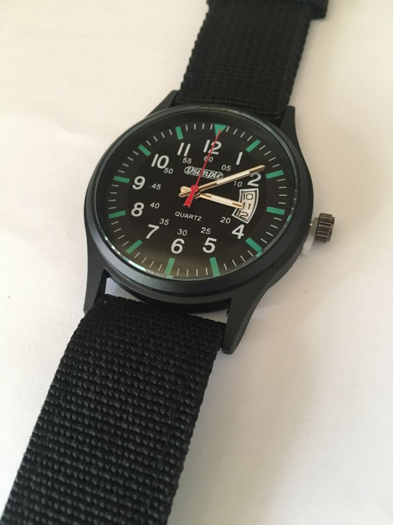 Mens Quartz Military Style Wrist Watch