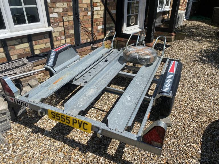 ERDE Motorcycle Trailer 3 Bike Trailer, Used Once, Must Go By Sunday Latest