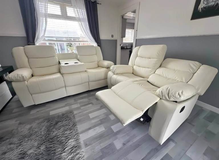 Stylish Roma Corner Recliner Sofa & 3-2 Recliner 🏡 25% Off Same Day Delivery **