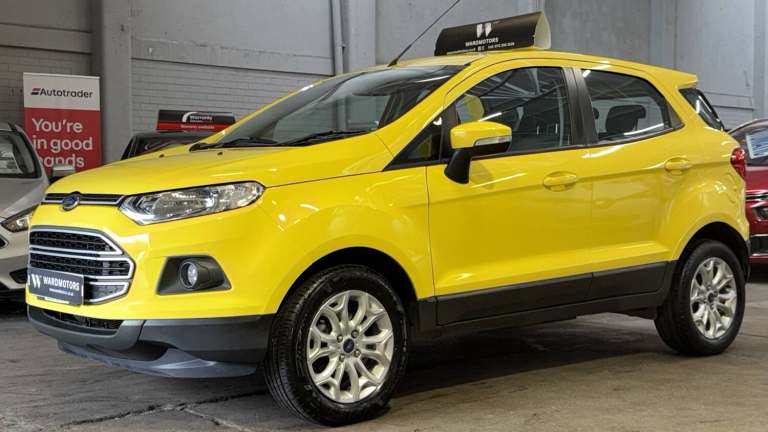2017 Ford Ecosport 1.0 T EcoBoost Zetec Yellow 5dr 1 KEEPER+BELT DONE+HEATED SEATS+DAB SUV Petrol...
