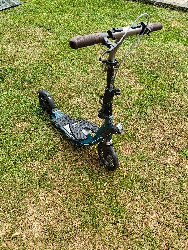 Adult scooter with toddler step