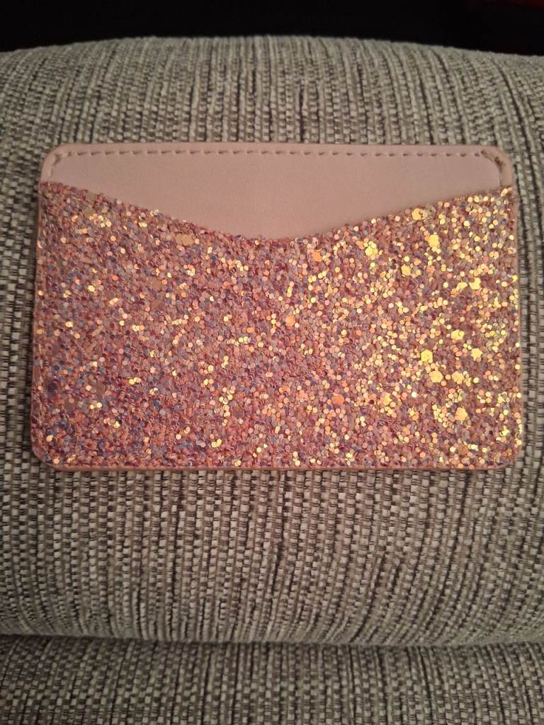 Pink card holder