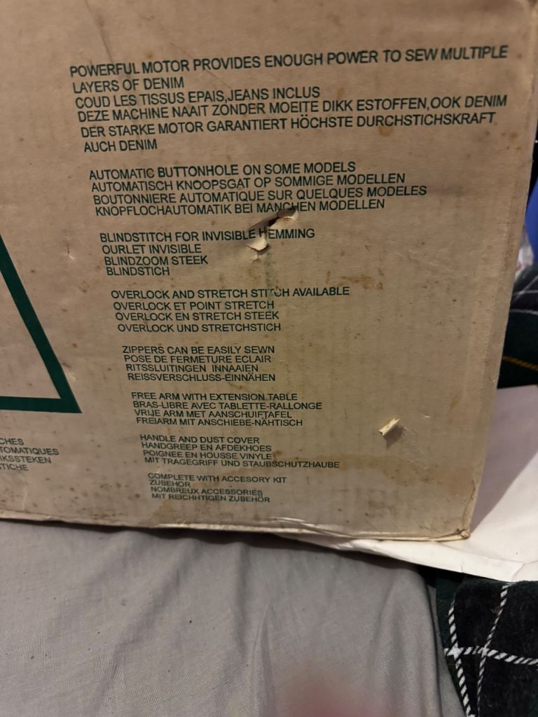 Toyota sewing machine new