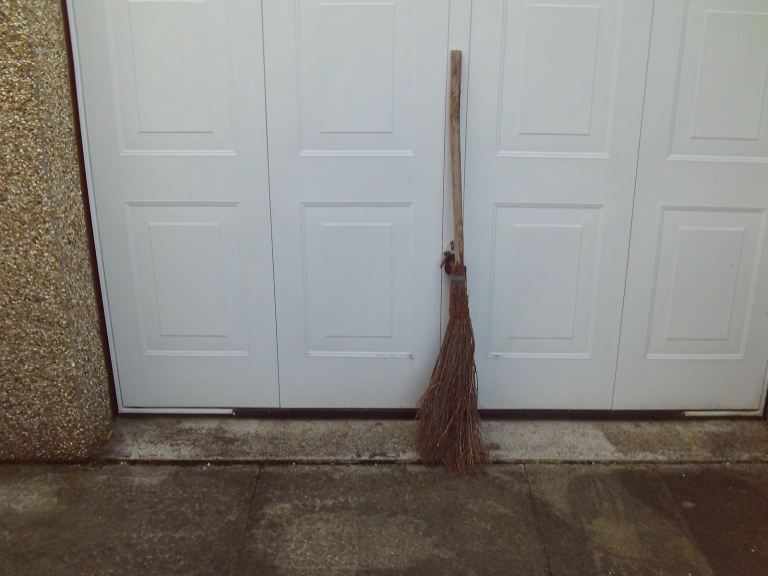 traditional besom brush/witches halloween broomstick.