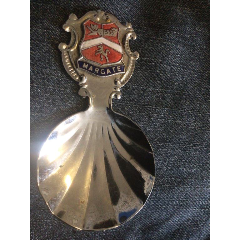 Margate souvenir tea caddy spoon 