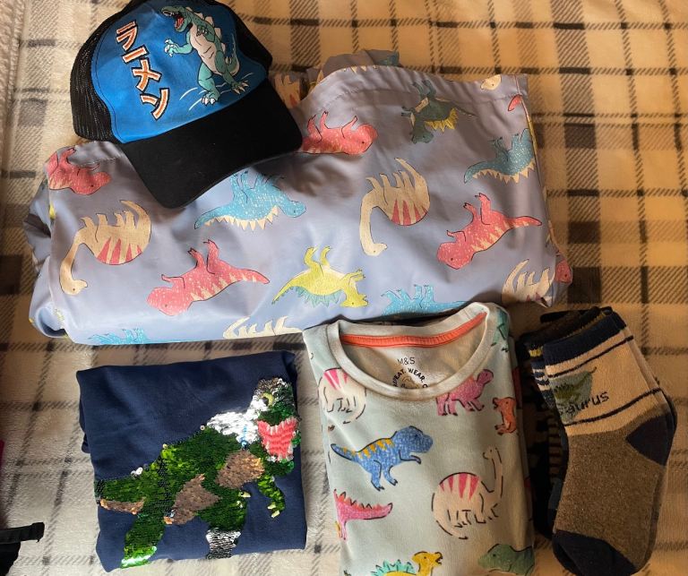 Dinosaur children’s clothes,  size 5-7 yrs 