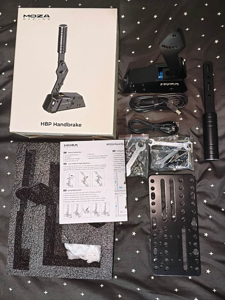 MOZA HBP Handbrake boxed like new with all parts and accesories