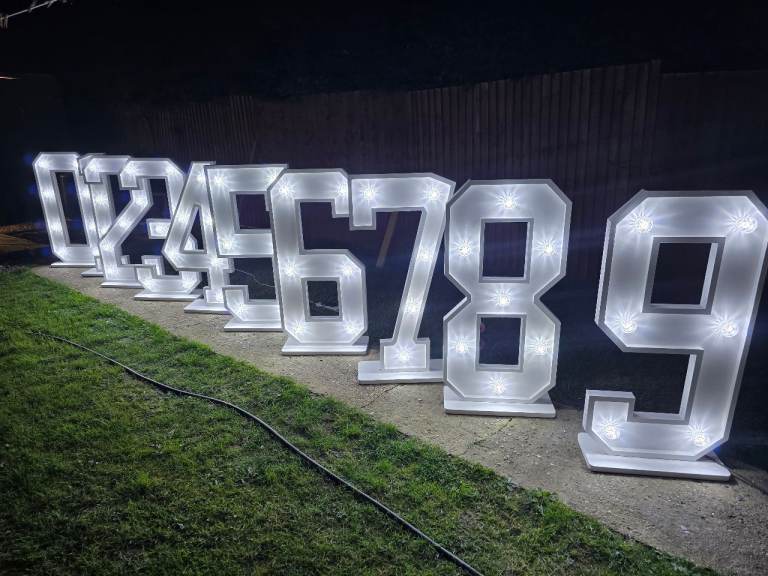 4ft NEW STYLE led light up numbers