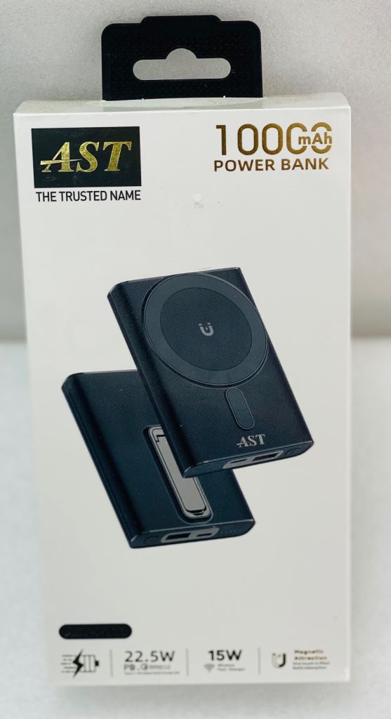 AST 10000mAh Power Bank – New, White