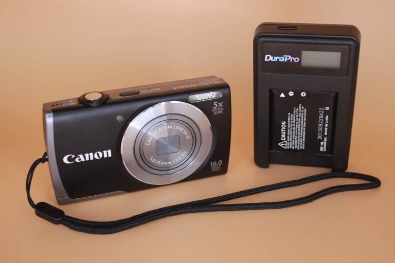 Canon PowerShot A3500 IS with battery, charger, strap – Excellent Condition