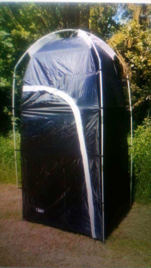 Vanilla Leisure Toilet/Shower Utility Tent In Black & Grey Colour 