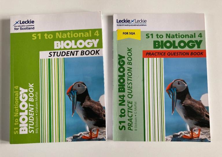 Leckie. S1 to National 4 Biology: Student Book + Practice Question Book.