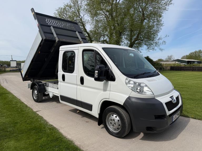 2012 PEUGEOT BOXER CREW CAB TIPPER 2.2 HDI 130BHP 6 SPEED MANUAL ONLY 51K MILES!