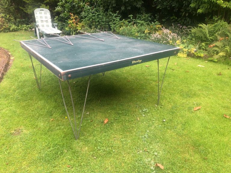 Dunlop Table Tennis Table Half with Legs – Good Condition