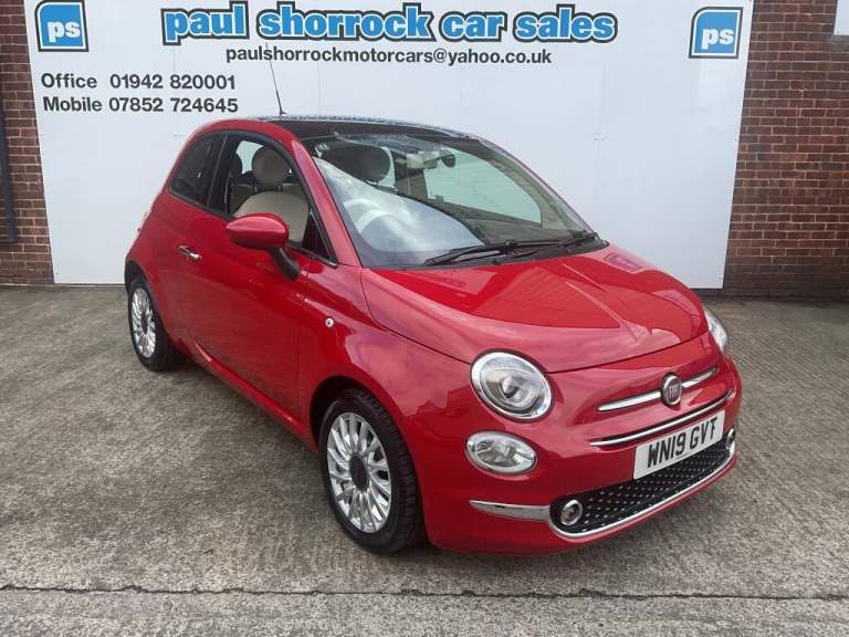 2019 Fiat 500 1.2 LOUNGE 3DR Manual Hatchback Petrol Manual