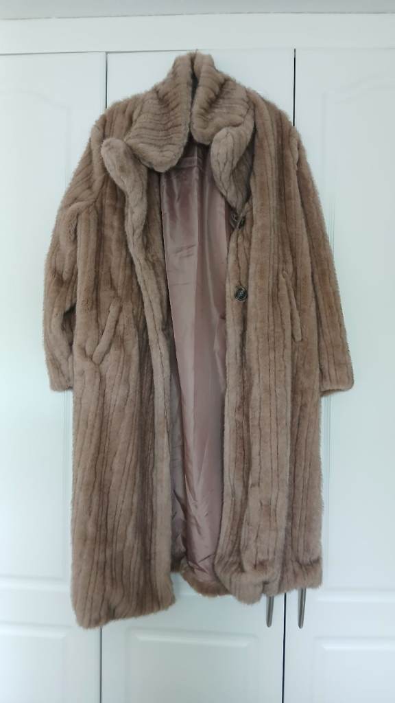 image for Light brown furry coat