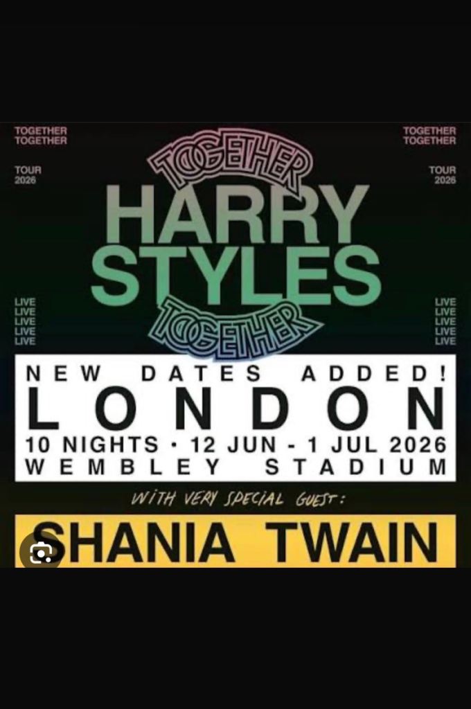 🎟️Harry Styles & Shania Twain Tickets 🎟️
