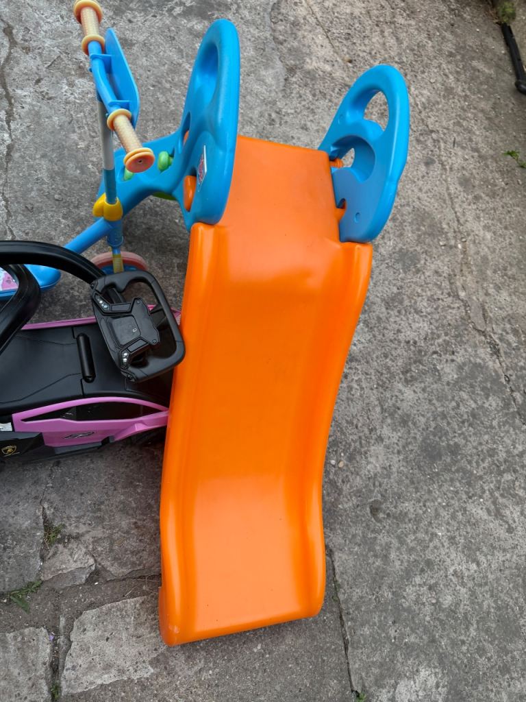 Kids Slide & Ride-On Toy Set – Great Condition