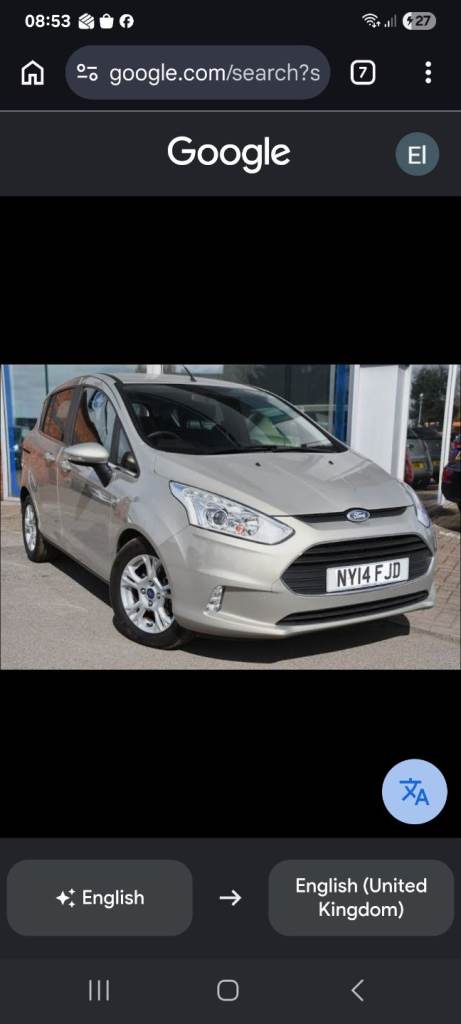 Ford, B-MAX, MPV, 2014, Manual, 1560 (cc), 5 doors