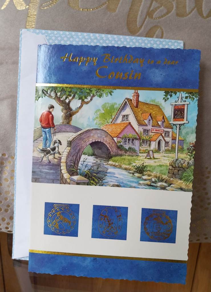 Birthday Card Cousin.
